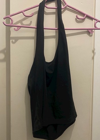 Siyah Yüksek Yakalı Kolsuz Kadın Atlet - Görsel 2