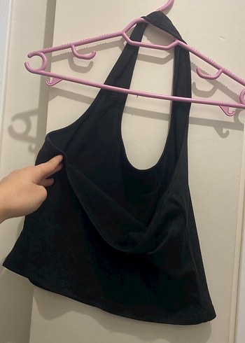 Siyah Yüksek Yakalı Kolsuz Kadın Atlet - Görsel 3