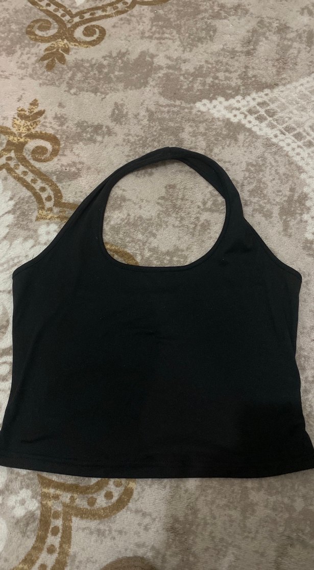 Siyah Yüksek Yakalı Kolsuz Kadın Atlet - Görsel 4