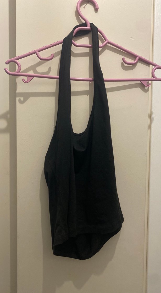 Siyah Yüksek Yakalı Kolsuz Kadın Atlet - Görsel 2