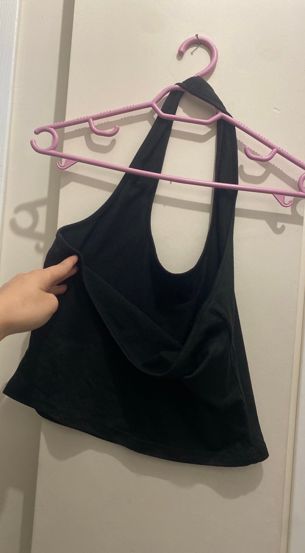 Siyah Yüksek Yakalı Kolsuz Kadın Atlet - Görsel 3