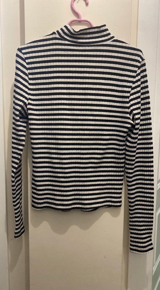 Kadın çizgili bluz - Görsel 2