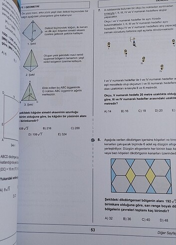 Bilgi Sarmal Tyt-Ayt Geometri Denemeleri