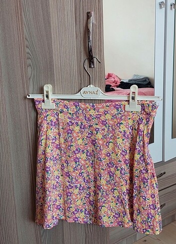 Çiçekli şort etek 