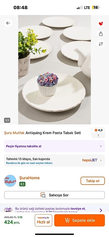 12 adet pasta tabağı -12 adet çorba kasesi takım