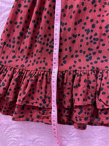 xs Beden bordo Renk Zara elbise