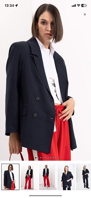 Oversize Geniş Kalıp Basic Blazer Ceket