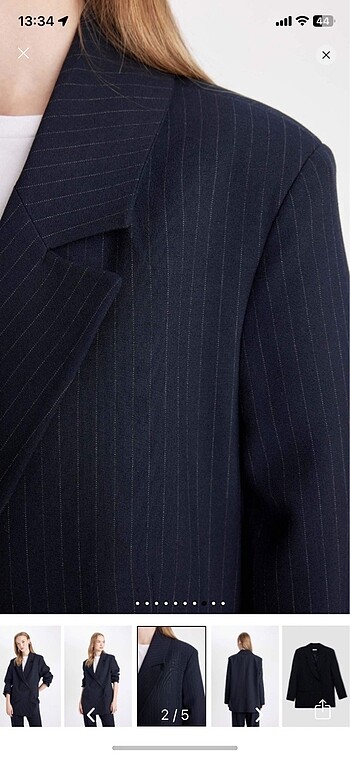 Defacto Oversize Geniş Kalıp Basic Blazer Ceket