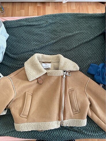 xs Beden camel Renk stradivarius kürklü ceket