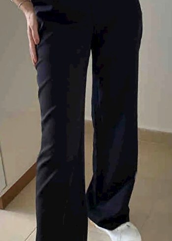 Siyah Kadın Kumaş Pantolon Regular Fit - Görsel 4