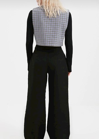 Siyah Kadın Kumaş Pantolon Regular Fit - Görsel 3