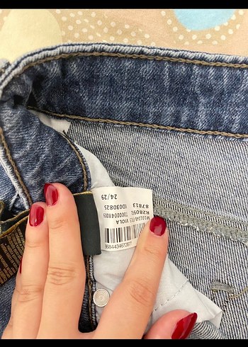 MAVİ straigt fit yuksek bel jean - Görsel 5