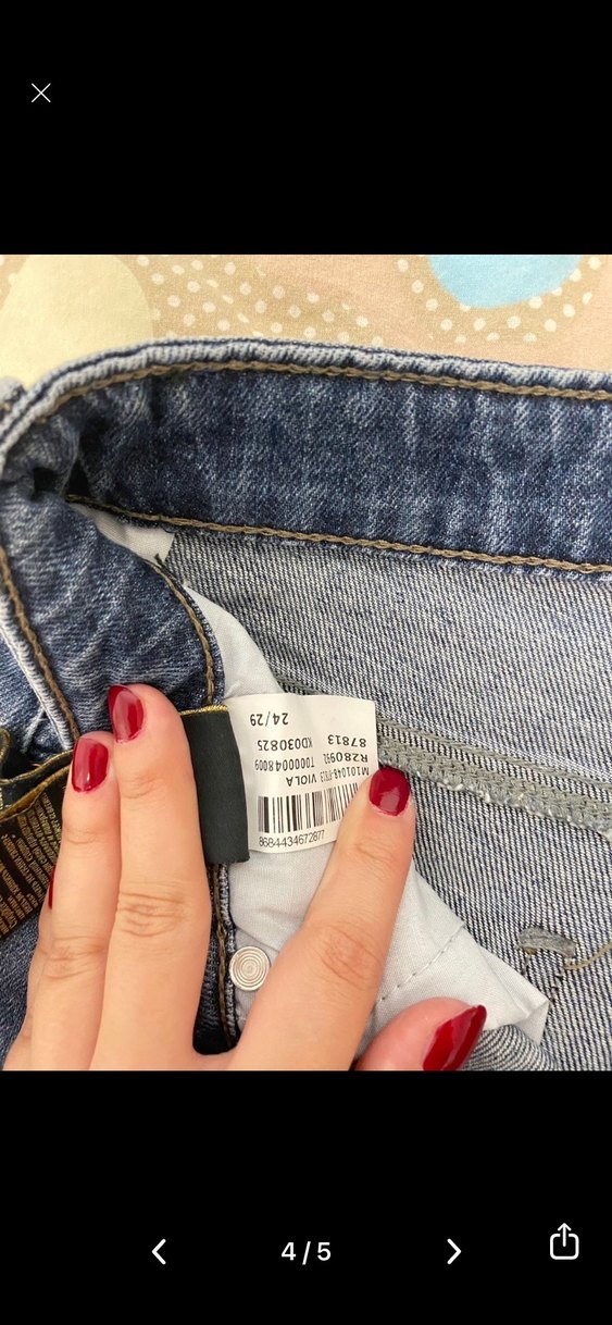 MAVİ straigt fit yuksek bel jean - Görsel 5