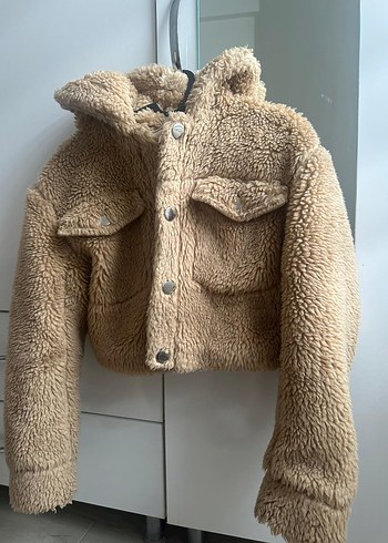 Kürklü Kısa Kadın Ceket - Görsel 2