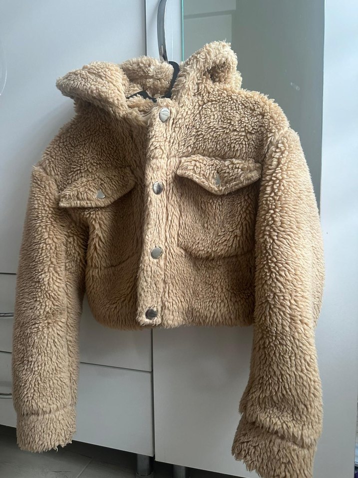 Kürklü Kısa Kadın Ceket - Görsel 2