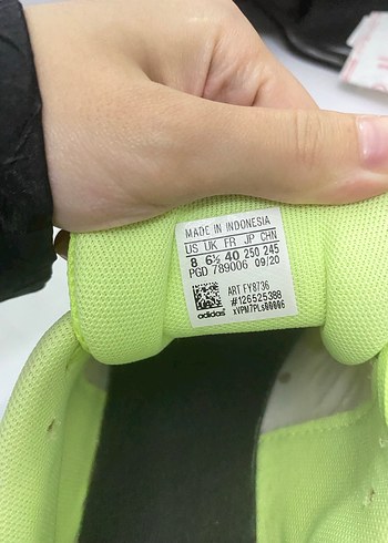 Adidas Sarı Kadın Spor Ayakkabı Velcro Bağcıklı - Görsel 2