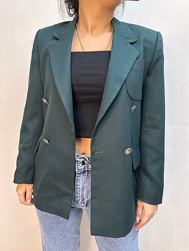 Yeşil kadın ceket