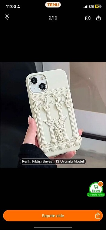 iphone 11 melek tekefon kılıfı