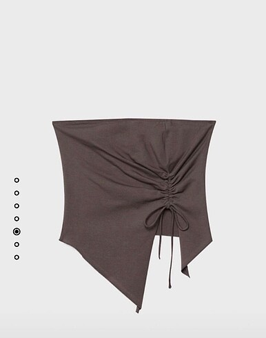 m Beden stradivarius büzgüllü crop