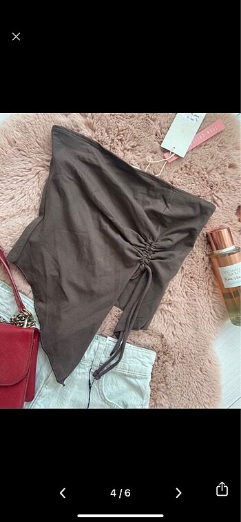 Stradivarius stradivarius büzgüllü crop