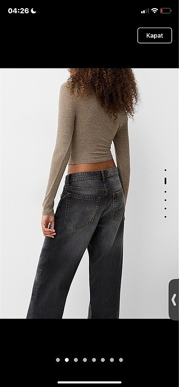 Bershka bershka asimetrik crop