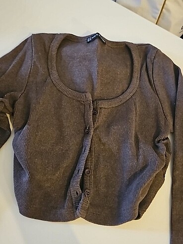 Crop hırka