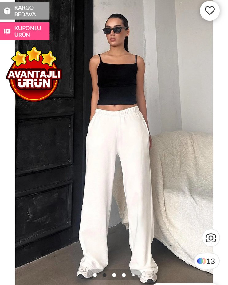 Beyaz Kadın Eşofman - Görsel 3
