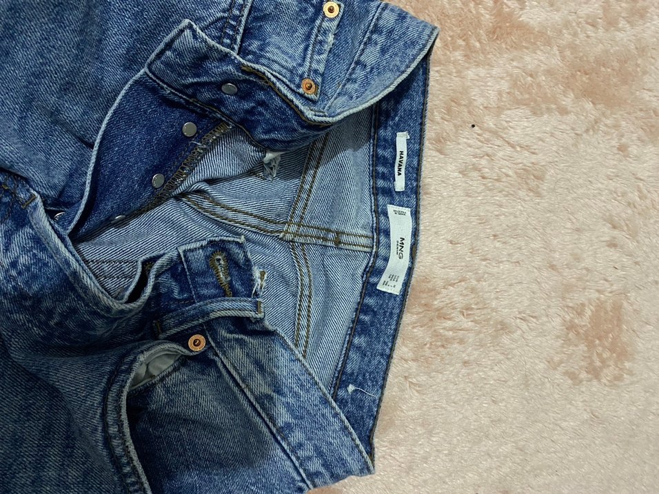 Kürklü Gri Kadın Denim Pantolon - Görsel 3