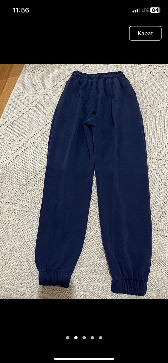 Lacivert Kadın Rahat Kesim Eşofman Altı - Görsel 2