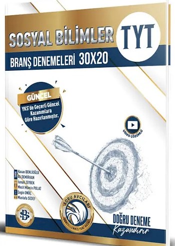 TYT Sosyal Bilimler Branş Denemeleri 30x20