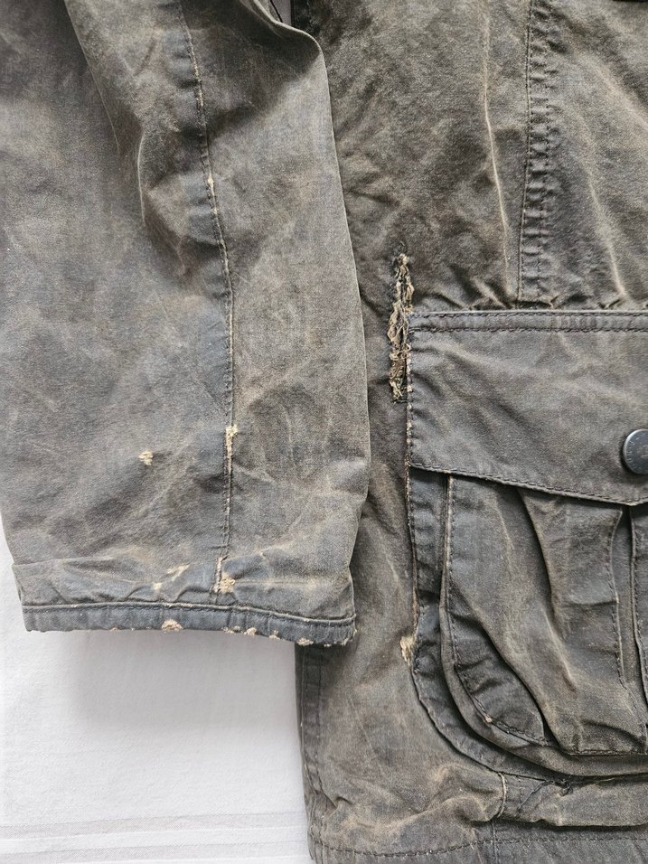 BARBOUR YAĞLI DERİ MONT - Görsel 5