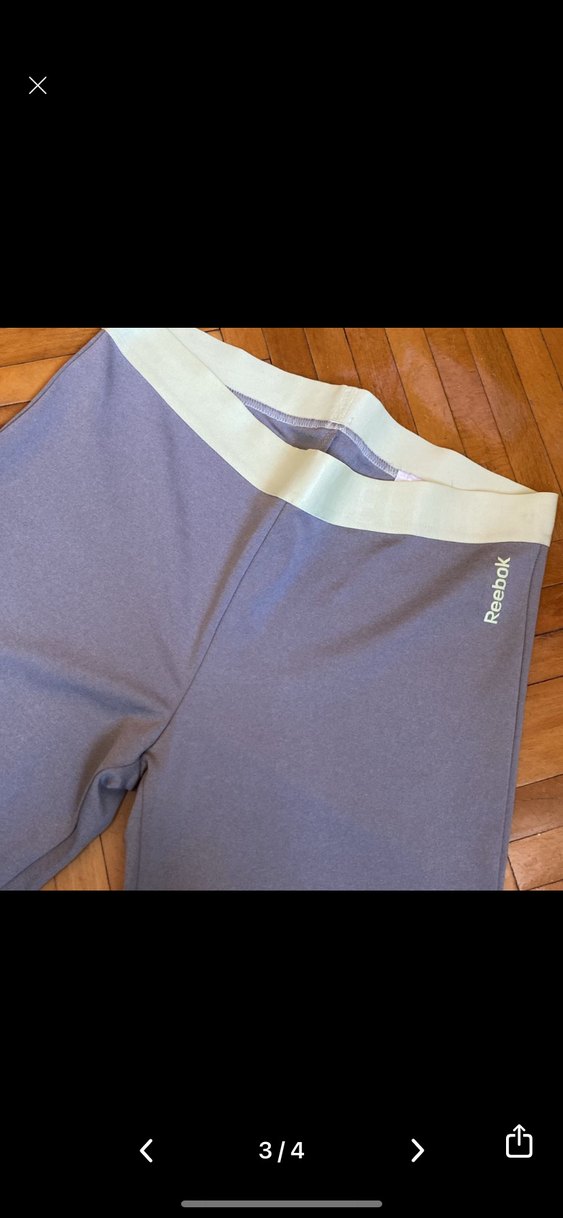 Reebok Gri Elastik Bel Midi Hamile Şortu - Görsel 3