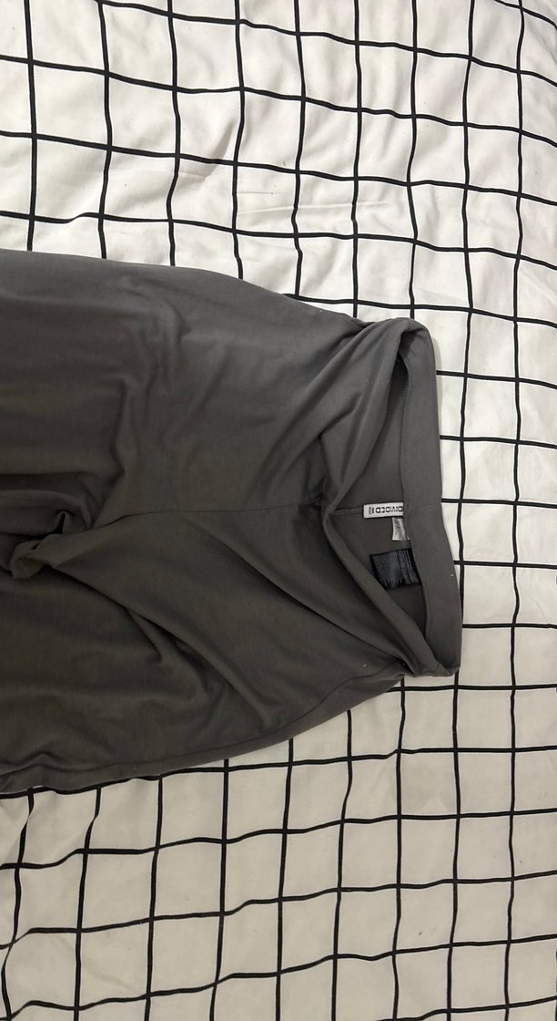 Gri Midi Kadın Bol Kesim tayt - Görsel 2