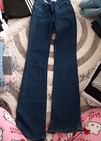 Zara İspanyol paça kot pantolon