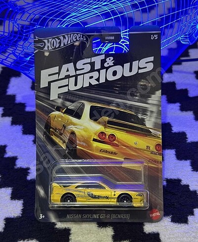Fast and furious Nissan Skyline gtr R33 hotwheels kapalı kutu