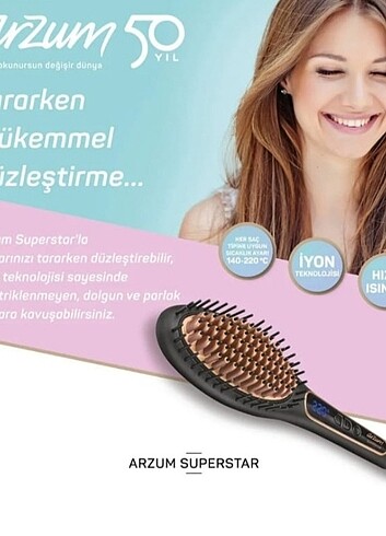 Beden Renk Saç Düzleştirici Fırça (Siyah)