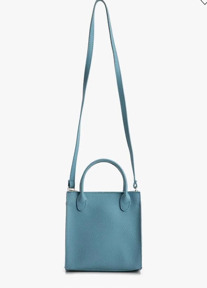 Koton Mavi Suni Deri Minimalist Kadın Çanta - Görsel 3