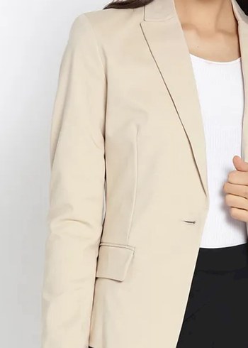 Mango Bej Kadın Ofis Blazeri - Görsel 3