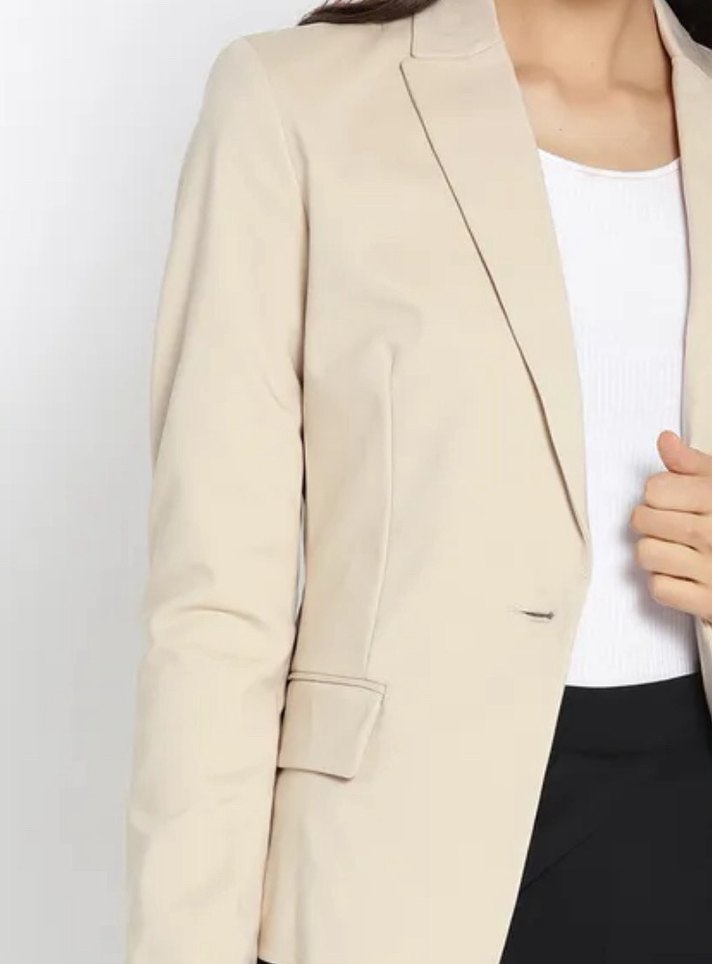 Mango Bej Kadın Ofis Blazeri - Görsel 3