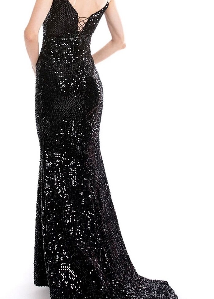 Payetli Abiye Elbise - Görsel 2