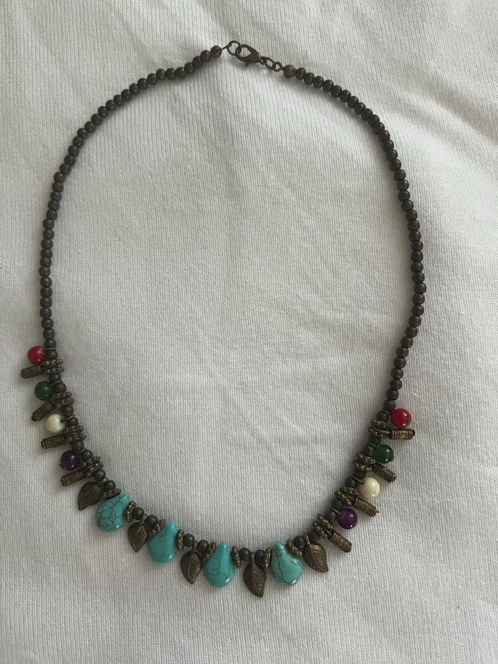Renkli Boncuklu Bohem Kolye - Görsel 2