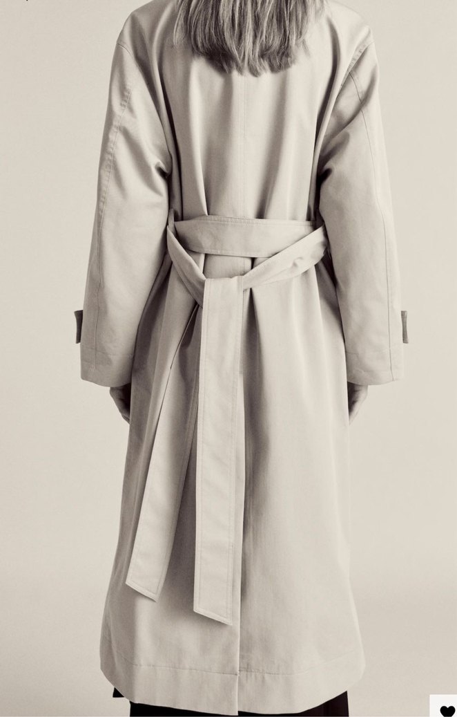 Bej Kadın Uzun Süet Trençkot - Görsel 2