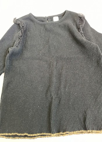 LC Waikiki Kız Çocuk Gri Triko Uzun Kollu Bluz