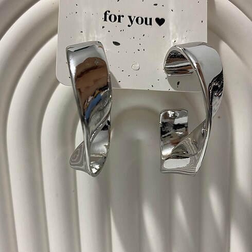 Silver Crushring Küpe
