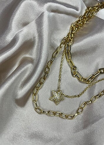 Diğer Gold Üçlü Kolye