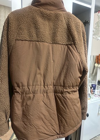 Fermuarlı Kahverengi Kadın Kış Montu - Görsel 3