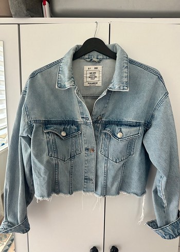 Düğmeli Mavi Denim Ceket - Görsel 2