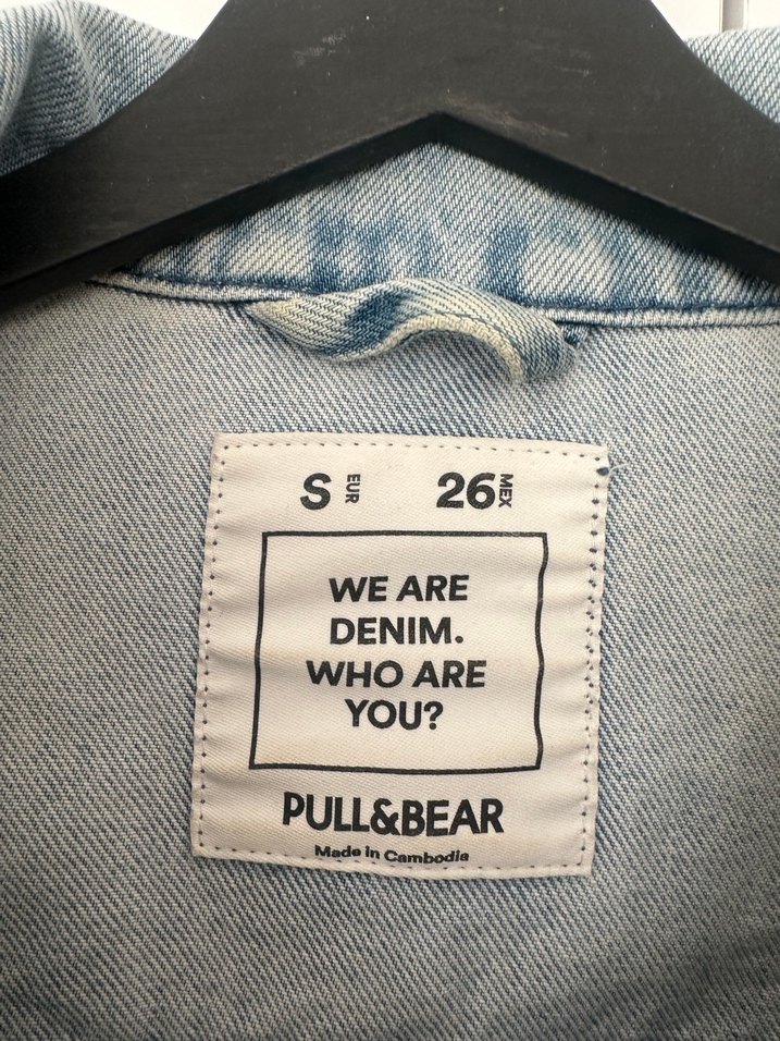 Düğmeli Mavi Denim Ceket - Görsel 3