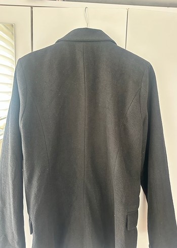 Siyah Midi Kadın Blazer Ceket - Görsel 4
