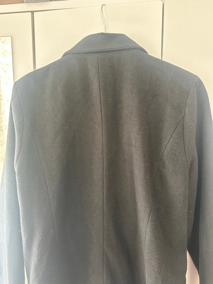 Siyah Midi Kadın Blazer Ceket - Görsel 3